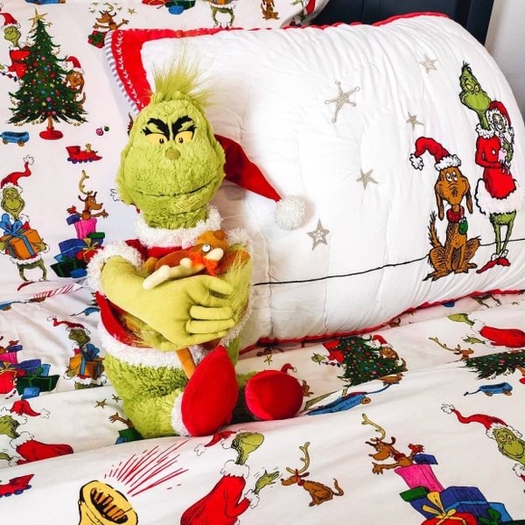Pottery Barn Kids Dr. Seuss’s The Grinch & Max Organic Standard Pillowcase 🎄🎁 - Picture 15 of 16